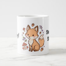 Cute Kawaii Fox Mug – Stay Clever, Stay Kind