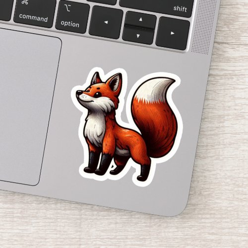 Cute Kawaii Fox Sticker