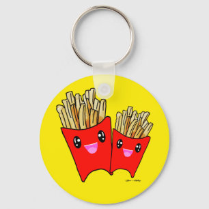 cute kawaii French fries foodie Keychain