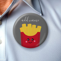 Cute Kawaii French Fries with Custom Name