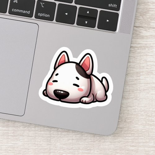 Cute Kawaii French Terrier Sleeping Sticker