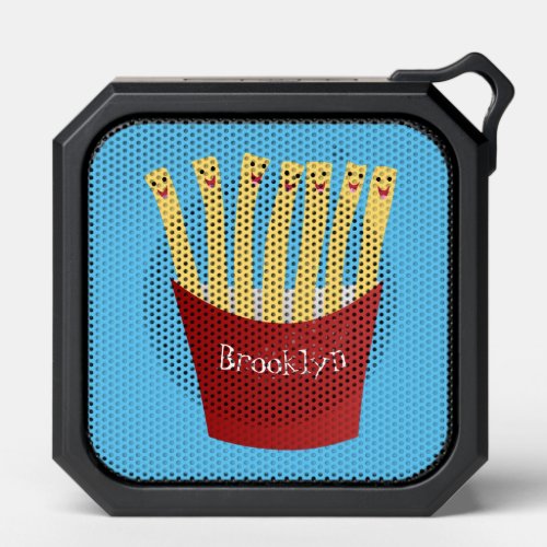 Cute kawaii fries fast food cartoon illustration bluetooth speaker