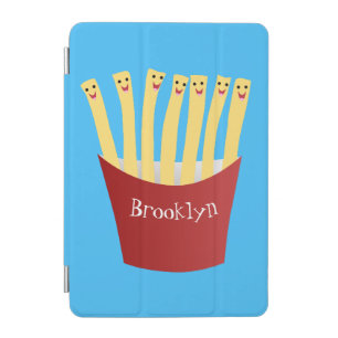 Cute kawaii fries fast food cartoon illustration iPad mini cover