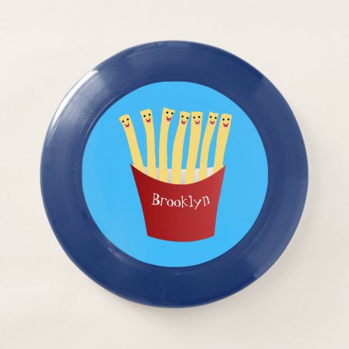 Cute kawaii fries fast food cartoon illustration Wham_O frisbee