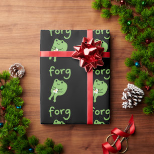 Cute Kawaii Frog Cake Meme Cute Aesthetic Forg Wrapping Paper