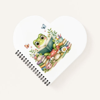 Cute Kawaii Frog Reading a Book | Watercolor Book