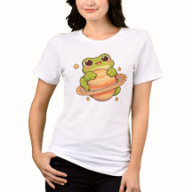 Cute Kawaii Frog Saturn Space illustration