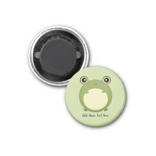 Cute Kawaii Frog with Personalized Text  Magnet