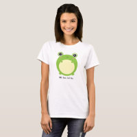 Cute Kawaii Frog with Personalized Text