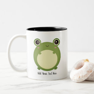 Frog Mug Tumbler,Cute Green Kawaii Frog Mushroom Tumbler,Frog