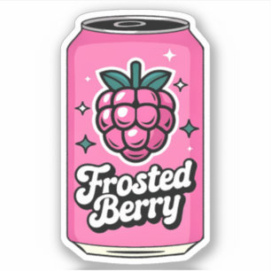 Cute Kawaii Fun Fruity Raspberry Juice Drink Sticker