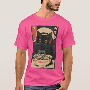 Cute Kawaii Gamer Cat Funny Retro Japanese Cat Gam T-Shirt