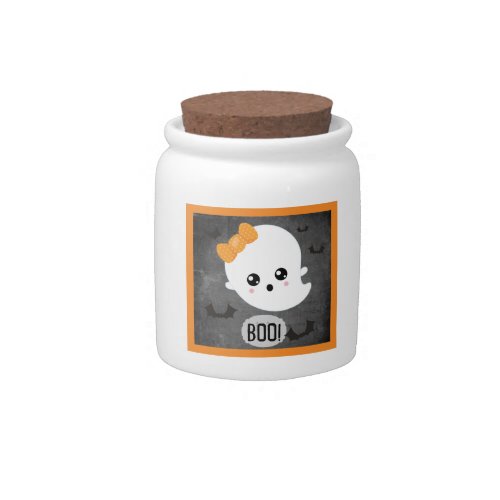 Cute Kawaii Ghost Boo Candy Jar