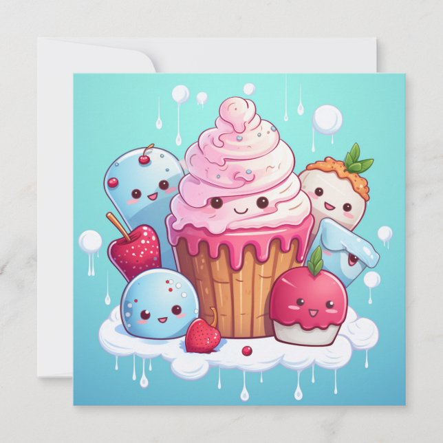 Cute Kawaii Gift Cards (Front)