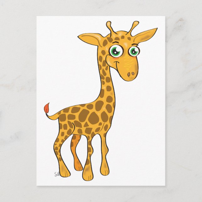 Cute Kawaii Giraffe Postcard (Front)