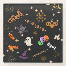 Cute Kawaii Halloween Coaster | Spooky Season Drin