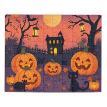 Cute Kawaii Halloween Pumpkins & Cats