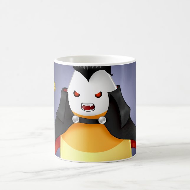 Cute Kawaii Halloween Vampire candy corn Coffee Mug (Center)