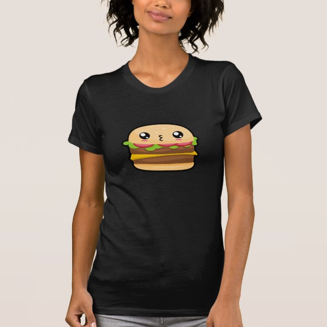 Cute Kawaii Hamburger T-Shirt (Front)