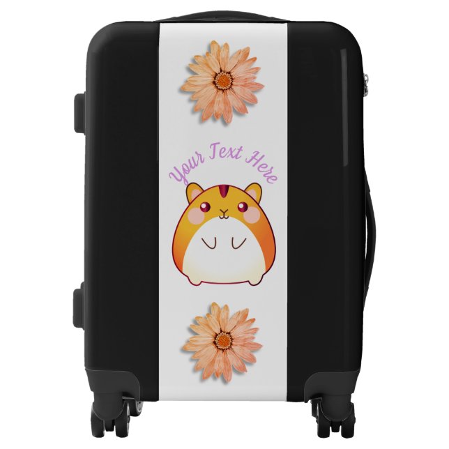 Cute Kawaii Hamster Custom Luggage (Front)