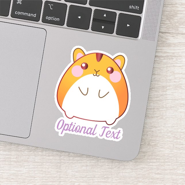 Cute Kawaii Hamster Custom Sticker (Detail)