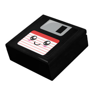 Cute / Kawaii Happy Floppy Disk Keepsake Box