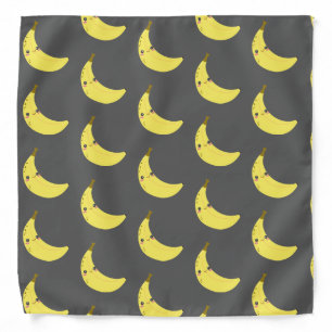 Cute Kawaii Happy Fruit Banana Bandana