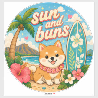 cute kawaii hawaii sticker