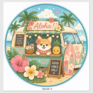 cute kawaii hawaii sticker