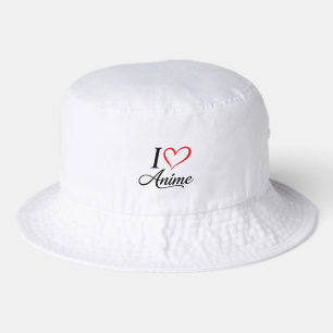 Cute Kawaii Heart Anime Bucket Hat