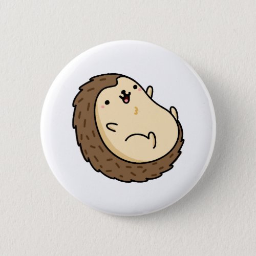 Cute Kawaii Hedgehog Button