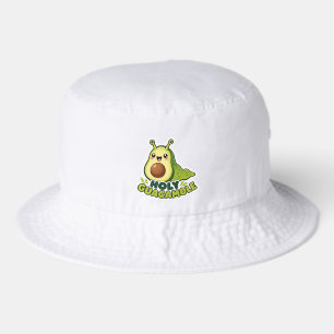 Cute Kawaii Holy Guacamole Avocado Slug Cartoon Bucket Hat