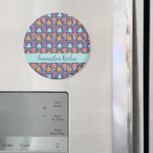 Cute Kawaii Jellyfish Personalized Magnet