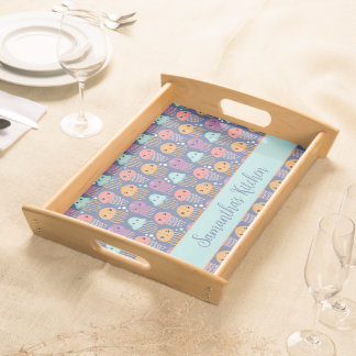 Cute Kawaii Jellyfish Personalized Serving Tray