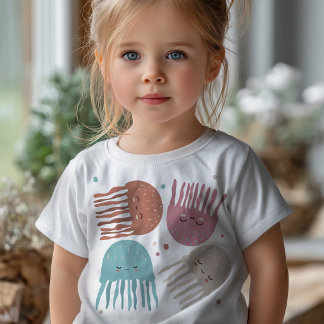 Cute Kawaii Jellyfish Toddler T-Shirt