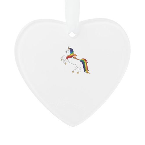Cute Kawaii Kids Unicorn Red Panda Lover T-Shirt Ornament