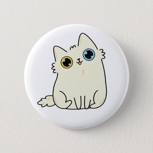 Cute Kawaii Kitty Cat Button