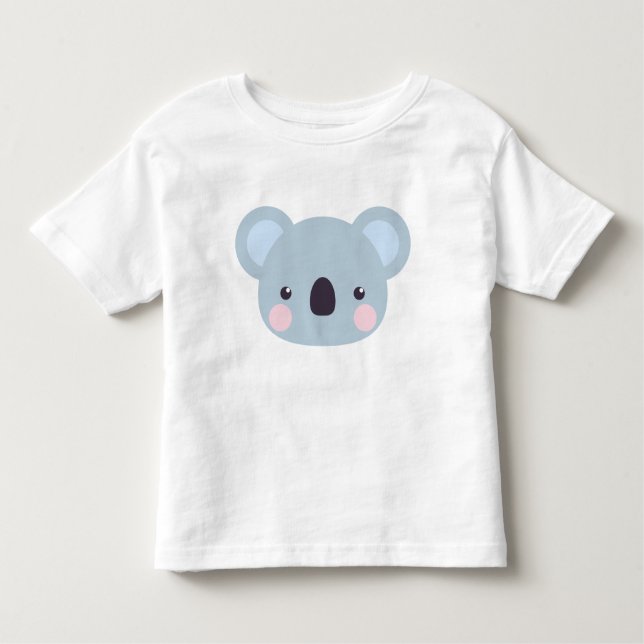 Cute Kawaii Koala Face Baby Bodysuit (Front)