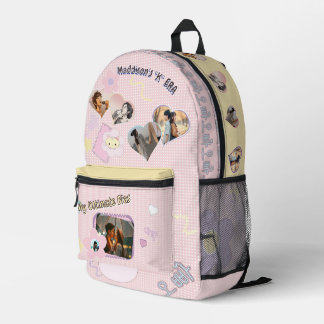 Cute kawaii Kpop kdrama bias idol korean 6 photos Printed Backpack