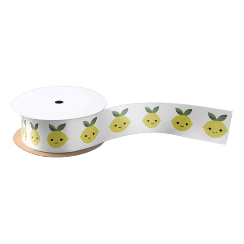 Cute Kawaii Lemon Satin Ribbon