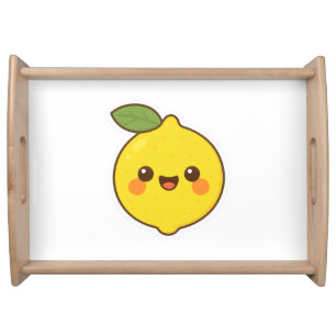 Cute Kawaii Lemon Serving Tray