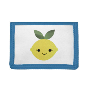 Cute Kawaii Lemon Tri-fold Wallet