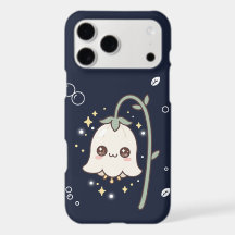 Cute Kawaii Lily of the Valley Dark Navy