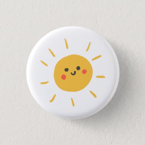 Cute Kawaii Little Sunshine Badge Button