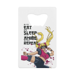Cute Kawaii Manga Gift - Anime Manga Baka Otaku Ka Credit Card Bottle Opener