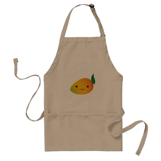 Cute Kawaii Mango Adult Apron (Front)