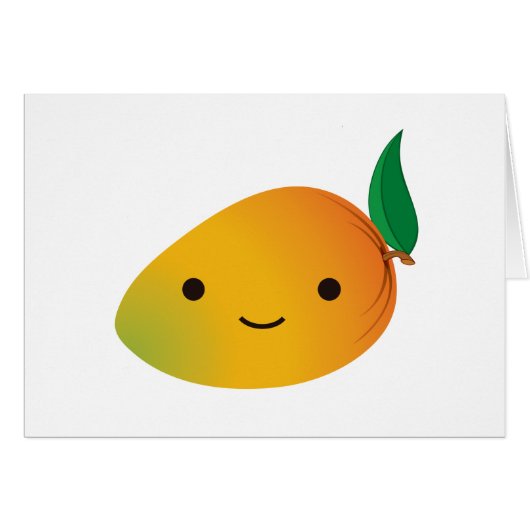 Cute Kawaii Mango Cards (Front Horizontal)