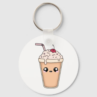 Cute Kawaii Milkshake Keychain – Fun Sticker Desig