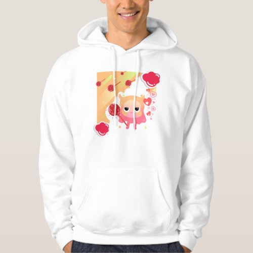 Cute Kawaii Monster and Heart Lollipop Hoodie