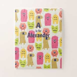 Cute Kawaii Monster Child's Custom Jigsaw Puzzle